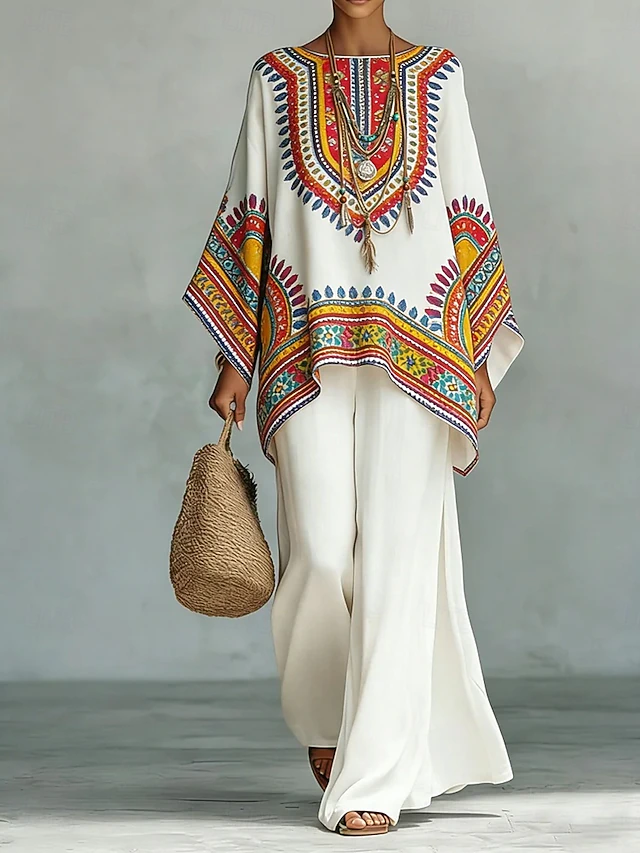 Elba | Conjunto de dos piezas con estampado bohemio