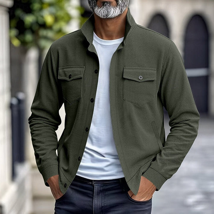 Rigoberto | Chaqueta acanalada con botones