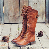 Andrea Paz | Botas altas acordonadas estilo ecuestre