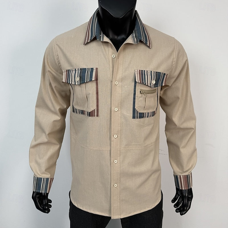 Jeremías | Camisa manga larga con bolsillos utilitarios