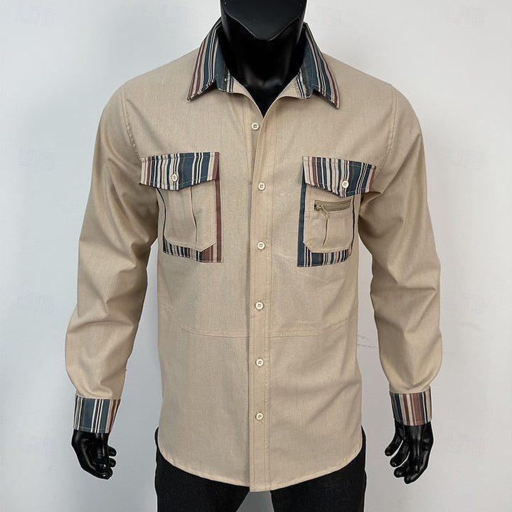 Jeremías | Camisa manga larga con bolsillos utilitarios