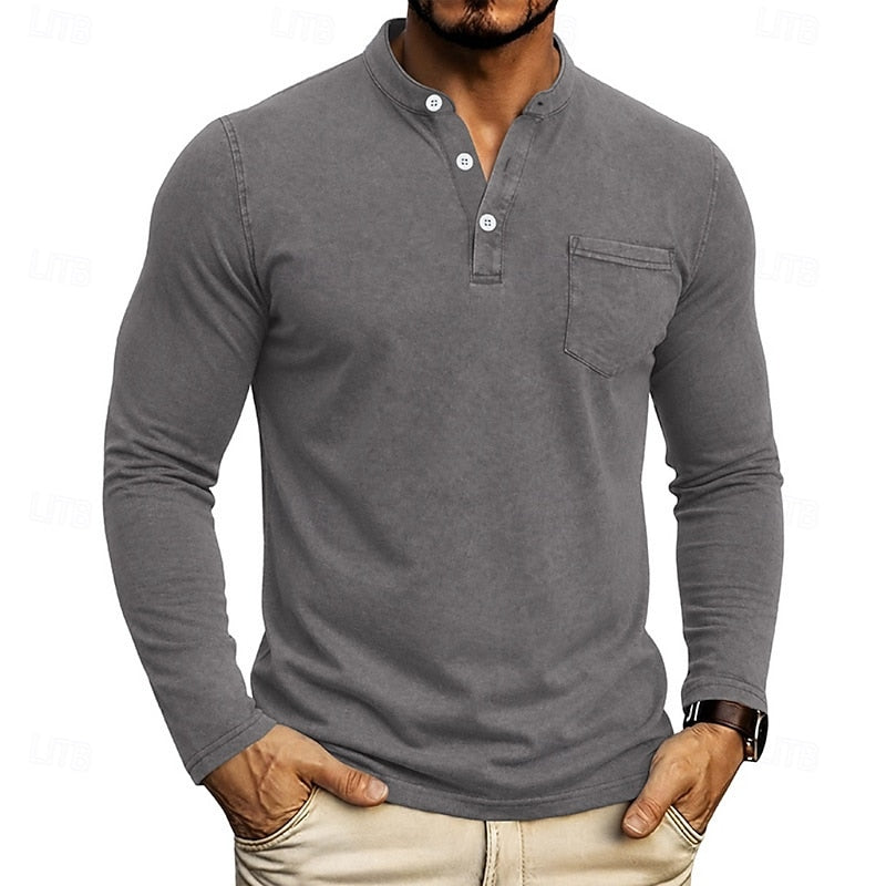Filiberto | Polera henley manga larga
