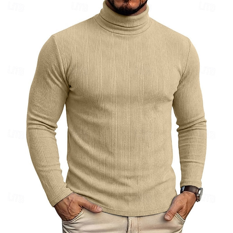 Mauro | Sweater cuello alto texturado para hombre