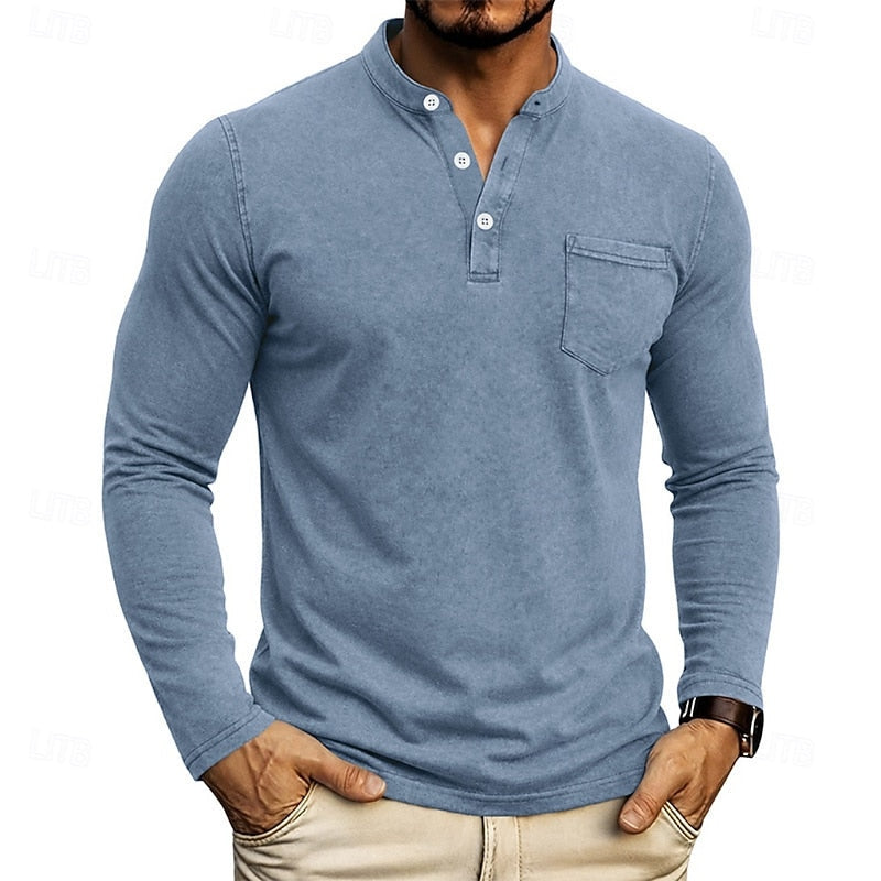 Filiberto | Polera henley manga larga