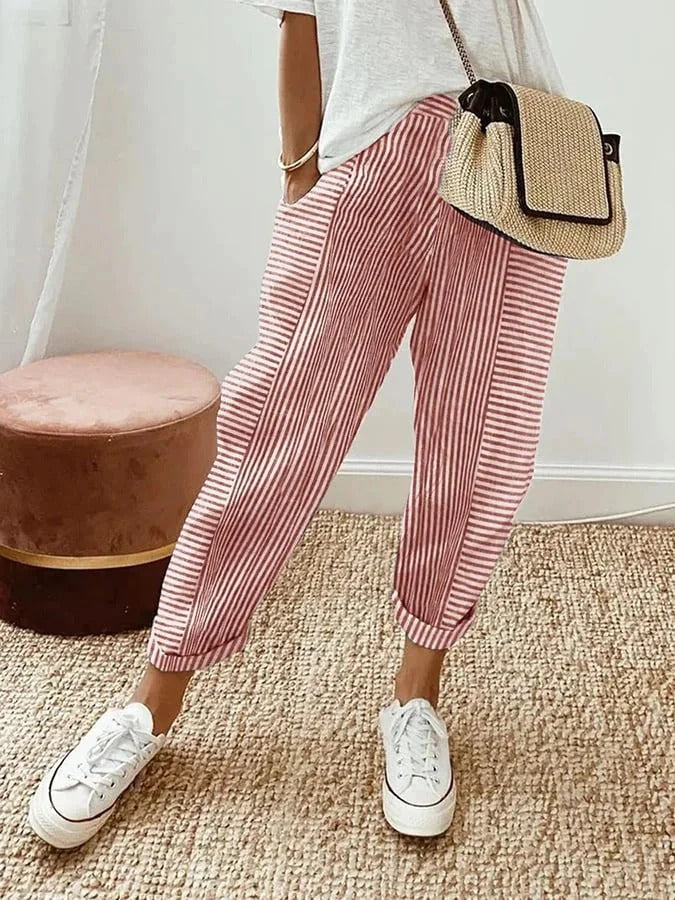 Catherine | Pantalón de rayas verticales