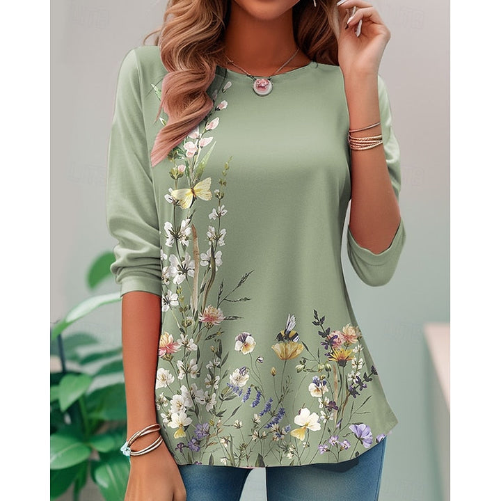 Candelaria | Blusa floral de manga larga
