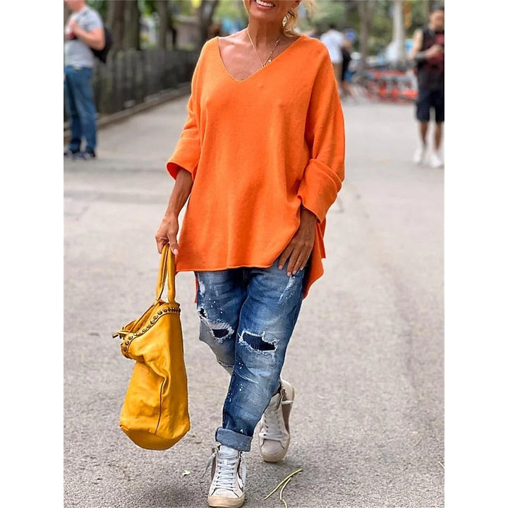 Poliana | Sweater holgado cuello V
