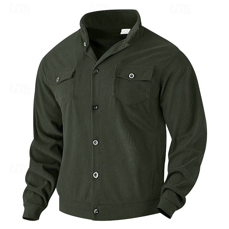 Rigoberto | Chaqueta acanalada con botones