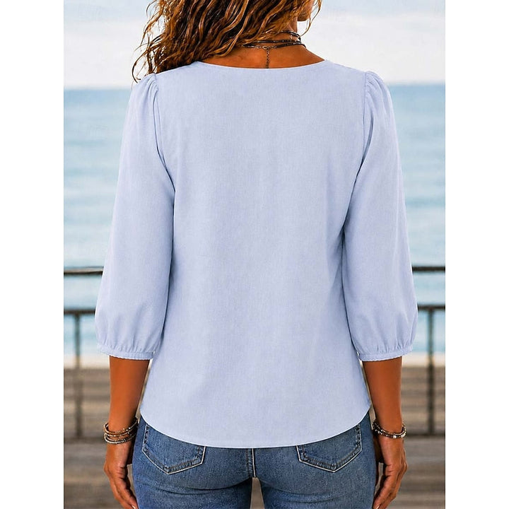 Franchesca | Blusa cuello cuadrado con encaje calado