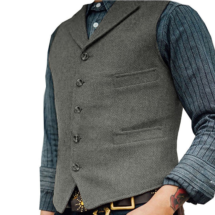 Víctor | Chaleco de vestir espiga para hombre