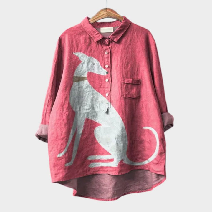 Pilar | Blusa estampada manga larga