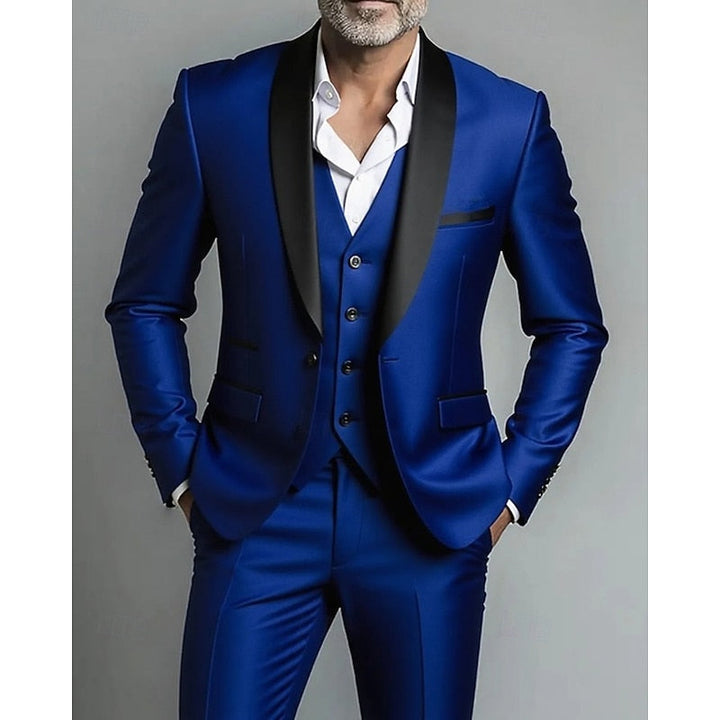 Fredy | Traje de tres piezas con solapa chal