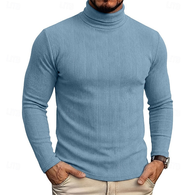 Mauro | Sweater cuello alto texturado para hombre