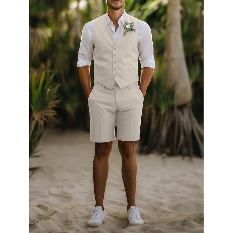 Lamberto | Traje de verano con chaleco y short