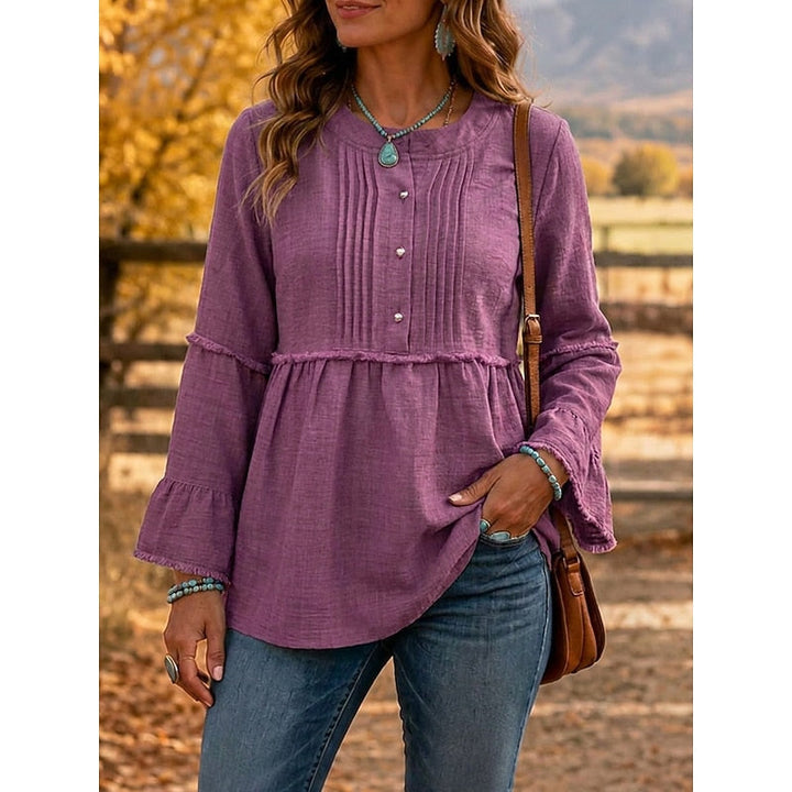 Guillermina | Blusa peplum con pinzas