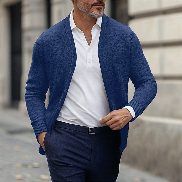 Mario | Cardigan de punto cuello V para hombre