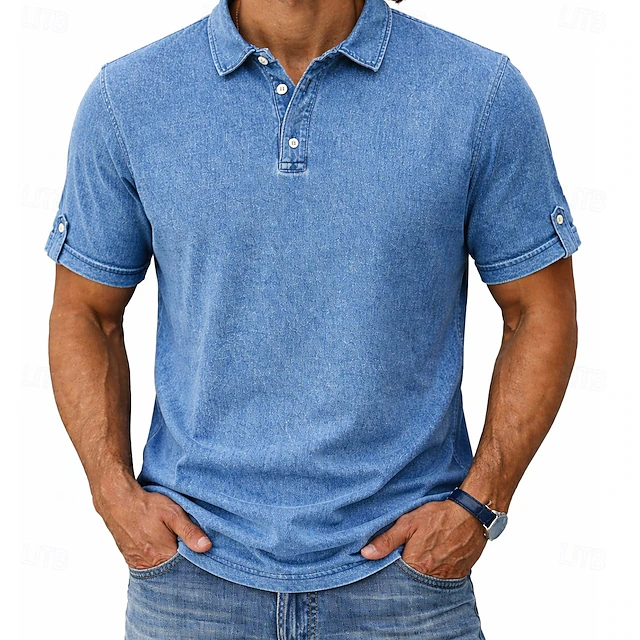 Salvador | Polera polo con lavado vintage