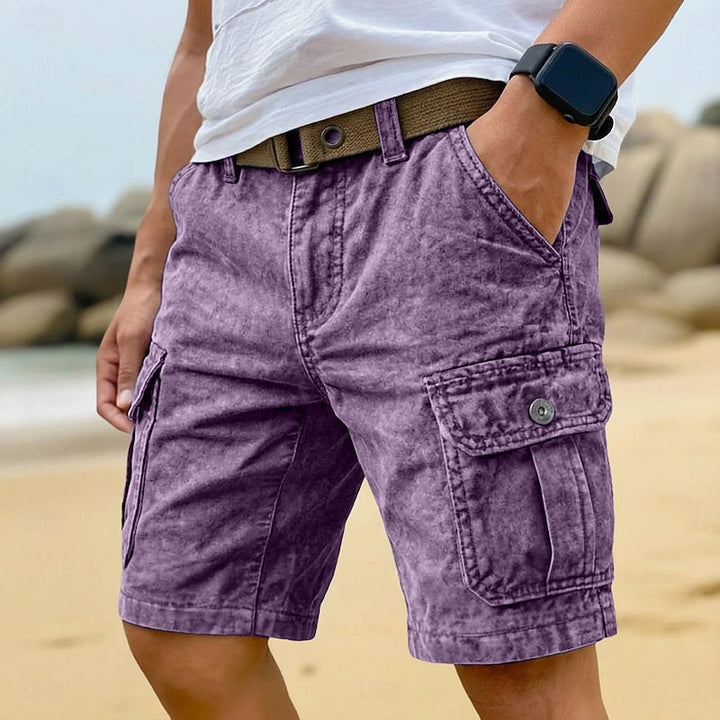 Agustín | Short cargo desgastado