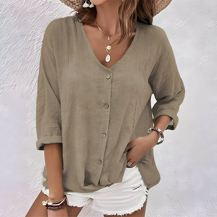 Jhoana | Blusa suelta con botones