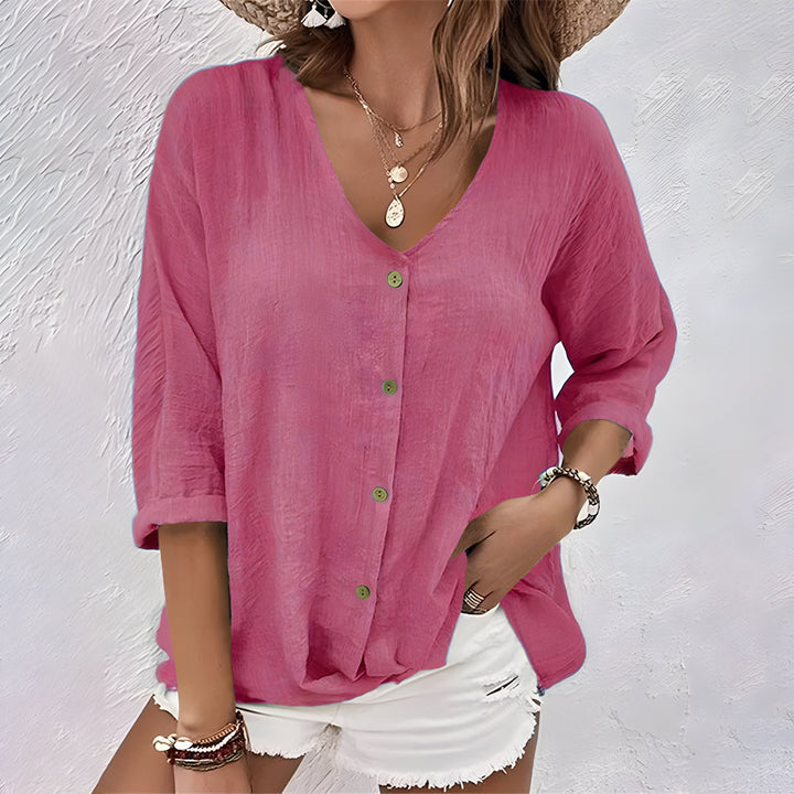 Jhoana | Blusa suelta con botones