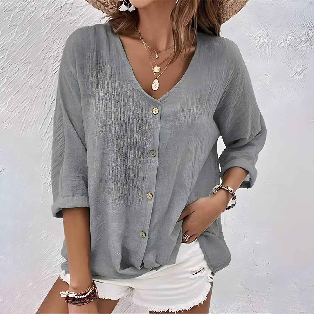 Jhoana | Blusa suelta con botones