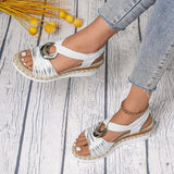 Inés | Sandalias con plataforma de cuerda trenzada
