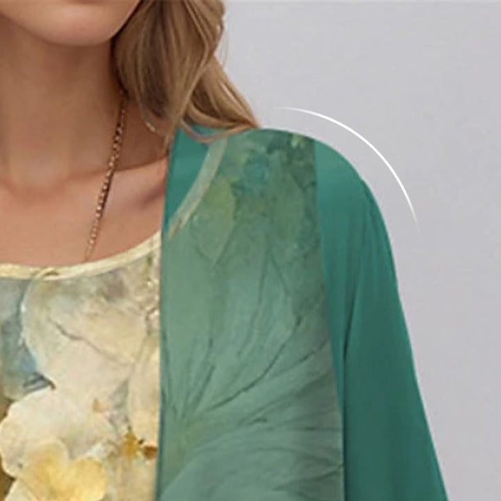 Nohemí | Vestido dos piezas con estampado floral
