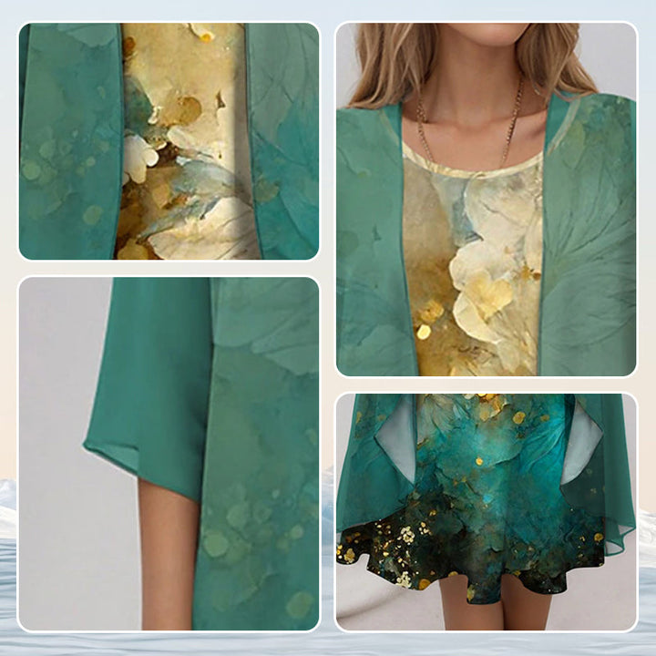 Nohemí | Vestido dos piezas con estampado floral