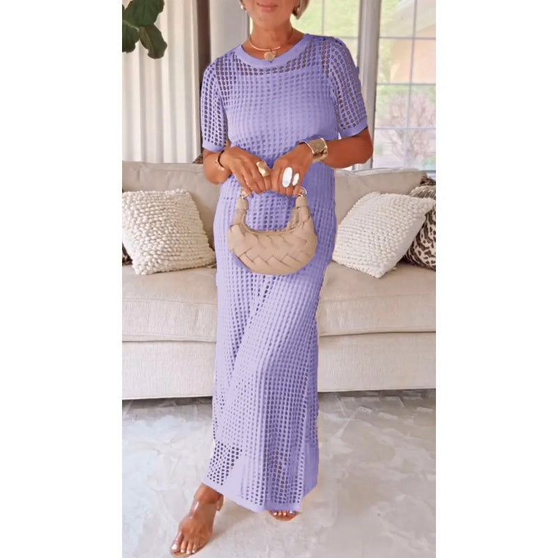 Ingrid | Vestido largo calado