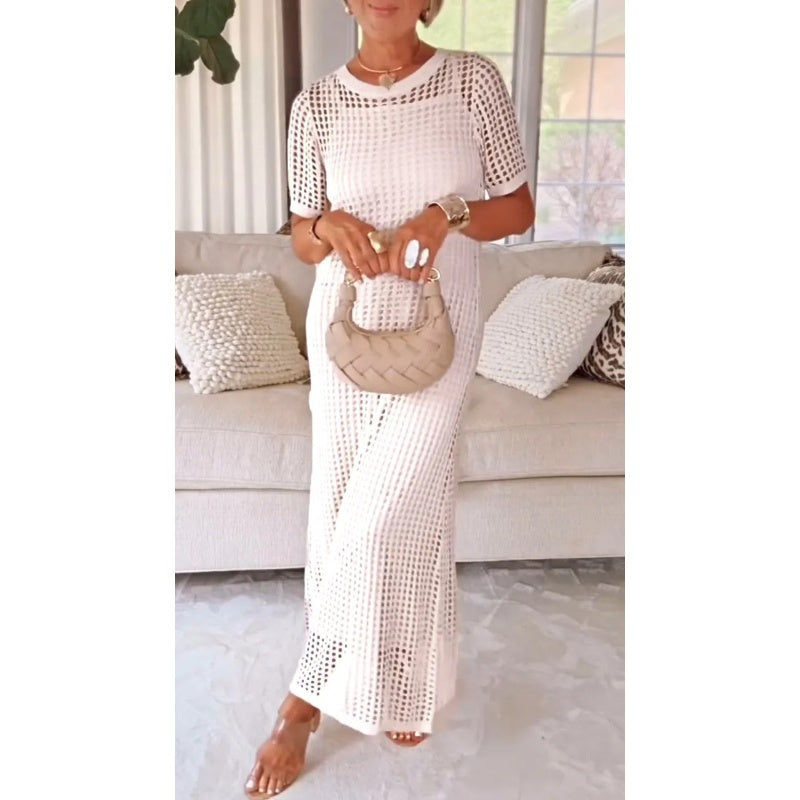 Ingrid | Vestido largo calado