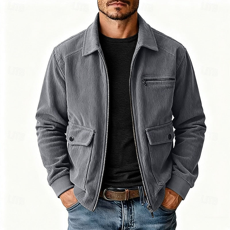 Marco | Chaqueta de cotelé con cuello camisero