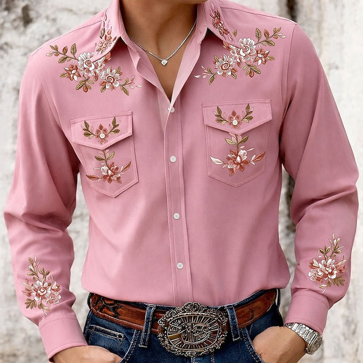 Aniceto | Camisa bordada estilo western