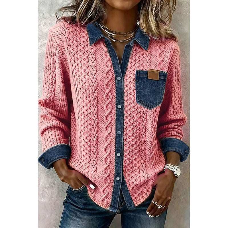 Ruth | Camisa de punto con contrastes