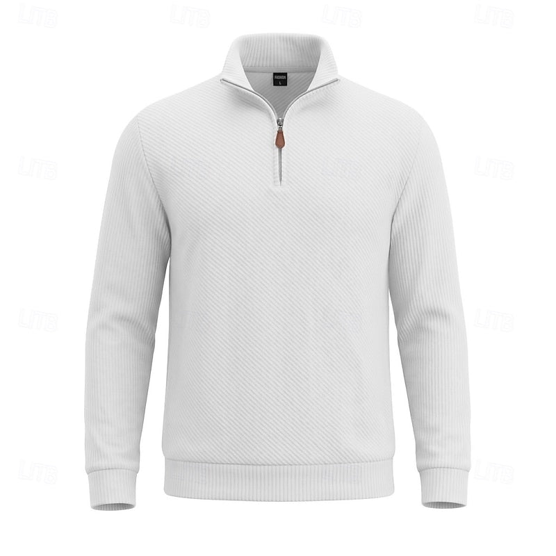 Vladimir | Sweater texturado con cierre al cuello