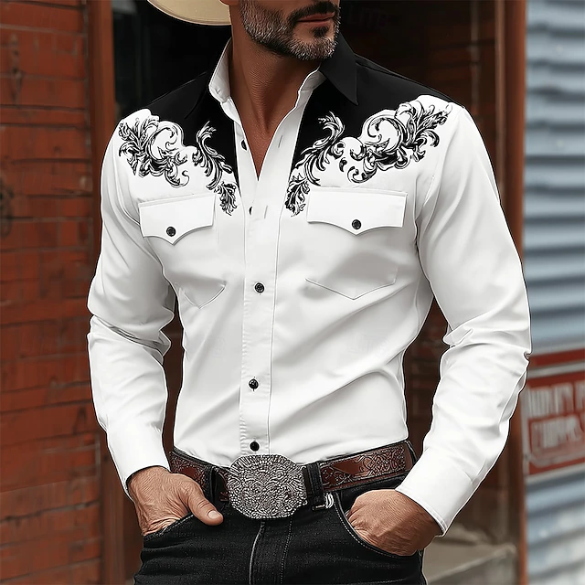 Marco | Camisa manga larga estilo western