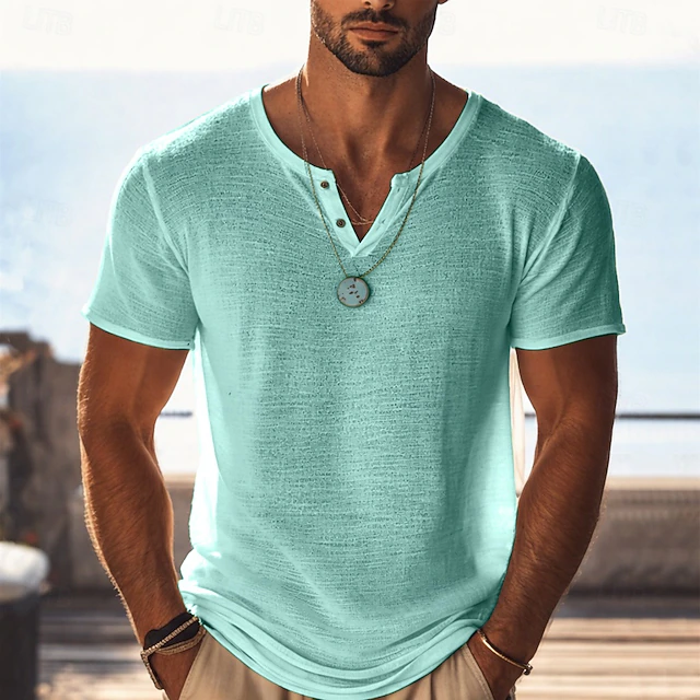 Ángel | Polera henley de corte holgado