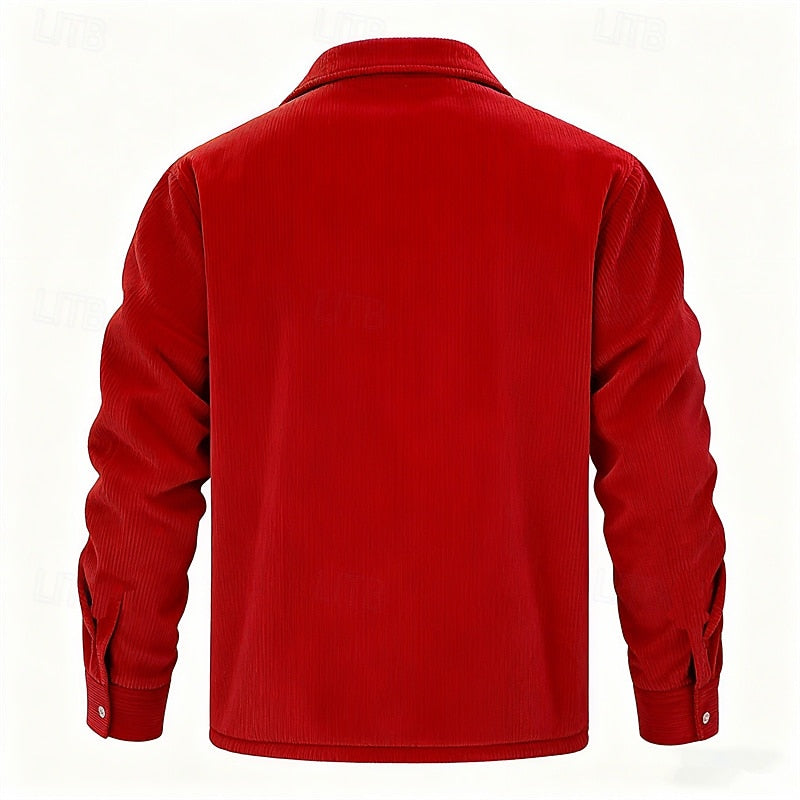 Joel | Chaqueta acanalada con forro polar