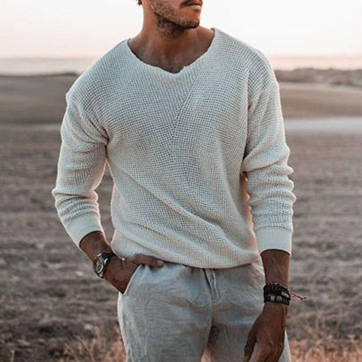 Conrado | Sweater cuello V texturado