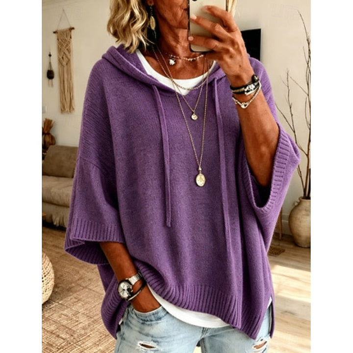 Blanquita | Sweater con capucha holgado