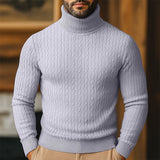 Reinaldo | Sweater cuello alto de punto trenzado