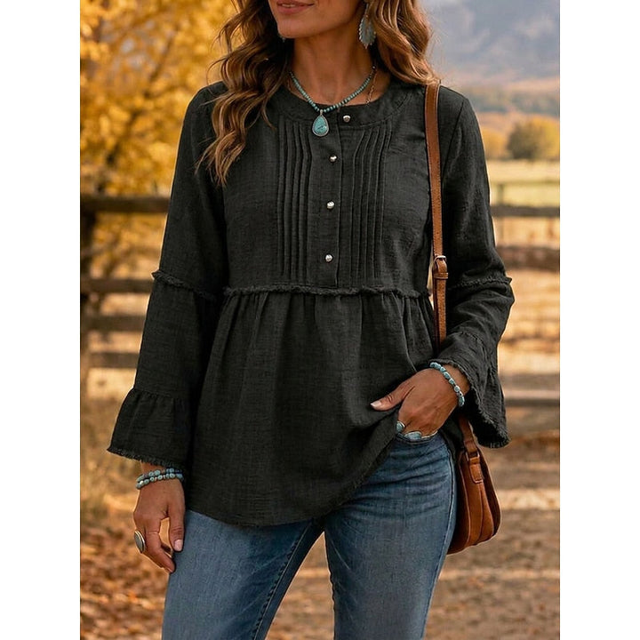 Guillermina | Blusa peplum con pinzas