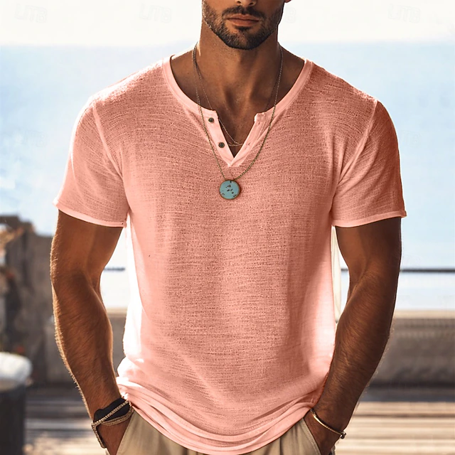 Ángel | Polera henley de corte holgado