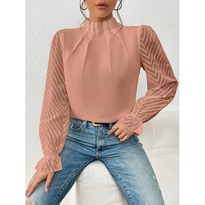 Corina | Blusa elegante de cuello alto