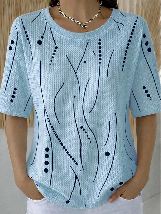 María Sol | Polera texturada de manga corta