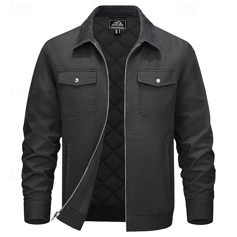 Bastián | Chaqueta de cuello contrastado