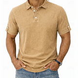 Salvador | Polera polo con lavado vintage