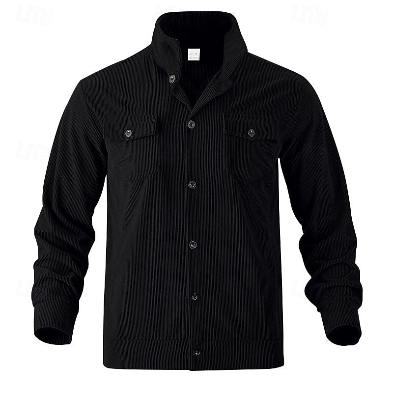 Rigoberto | Chaqueta acanalada con botones