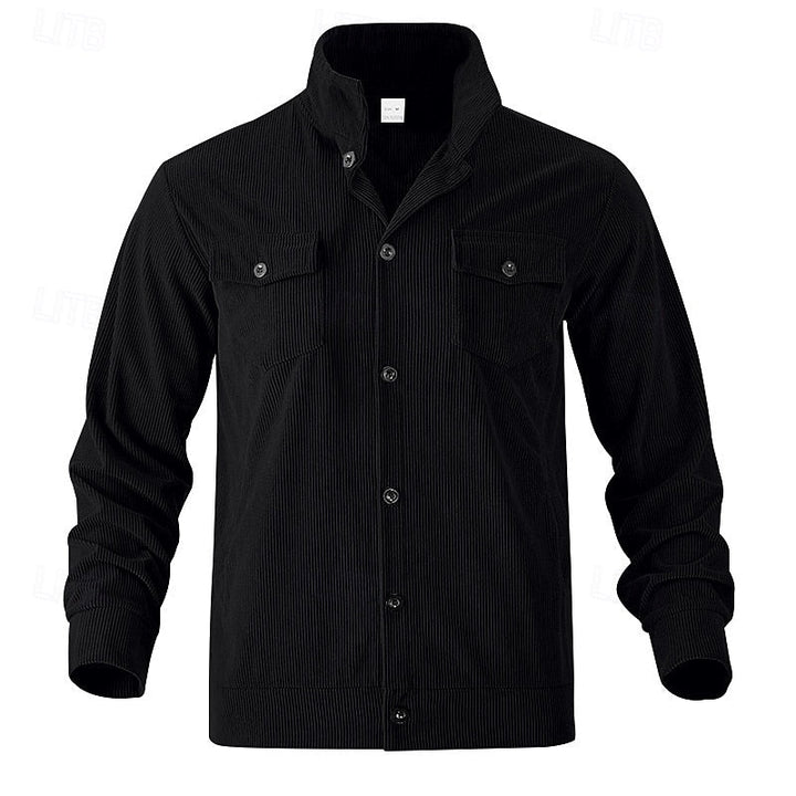 Rigoberto | Chaqueta acanalada con botones
