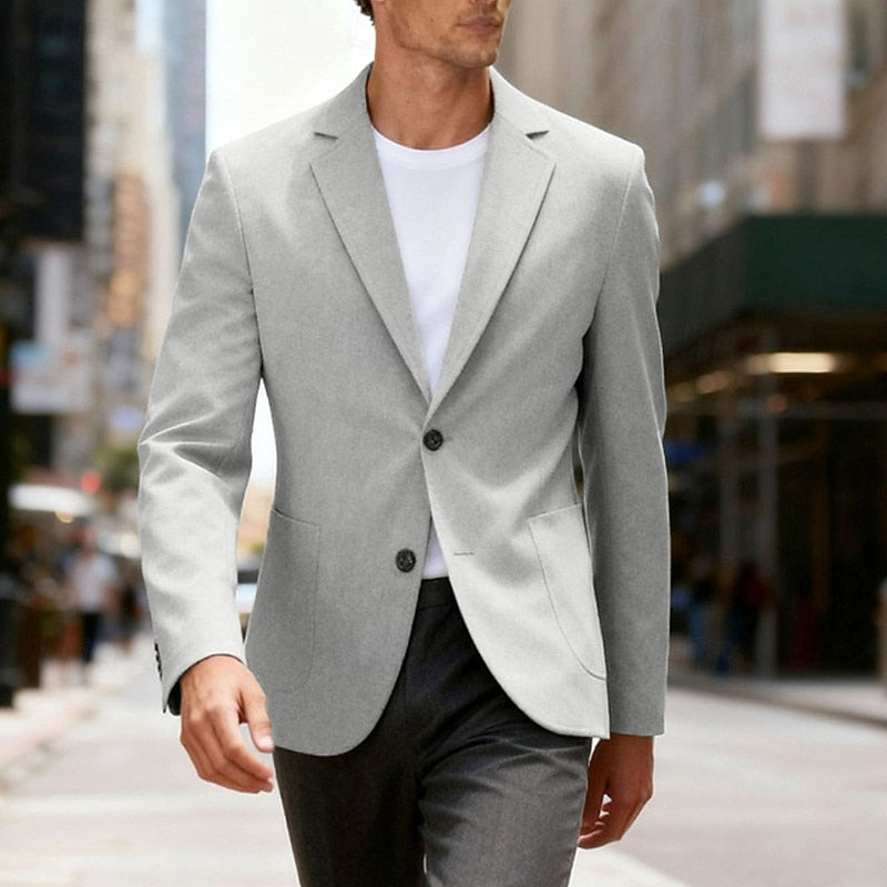 Marcos | Blazer cruzado simple de corte sastre