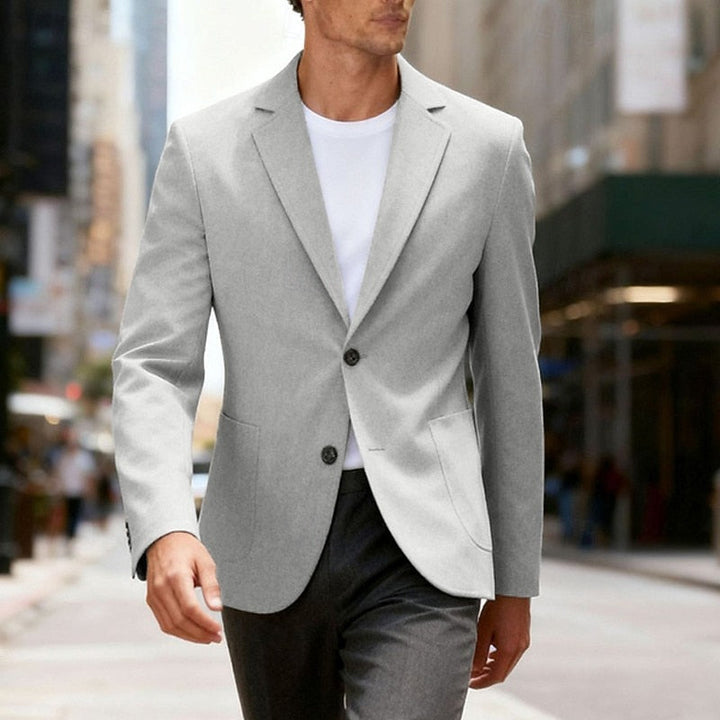Marcos | Blazer cruzado simple de corte sastre